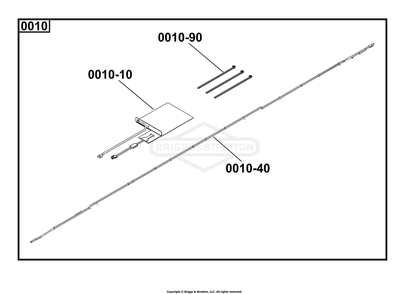 6869-00 - Battery Warmer / Battery Warmer Diagram and Parts List for 040782-00  Briggs and Stratton Generator